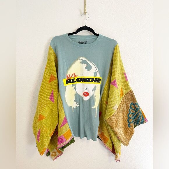 Up cycled Kimonos!  Pink Floyd, Nirvana Kantha Patchwork with graphic band T’s. - Picture 10 of 16